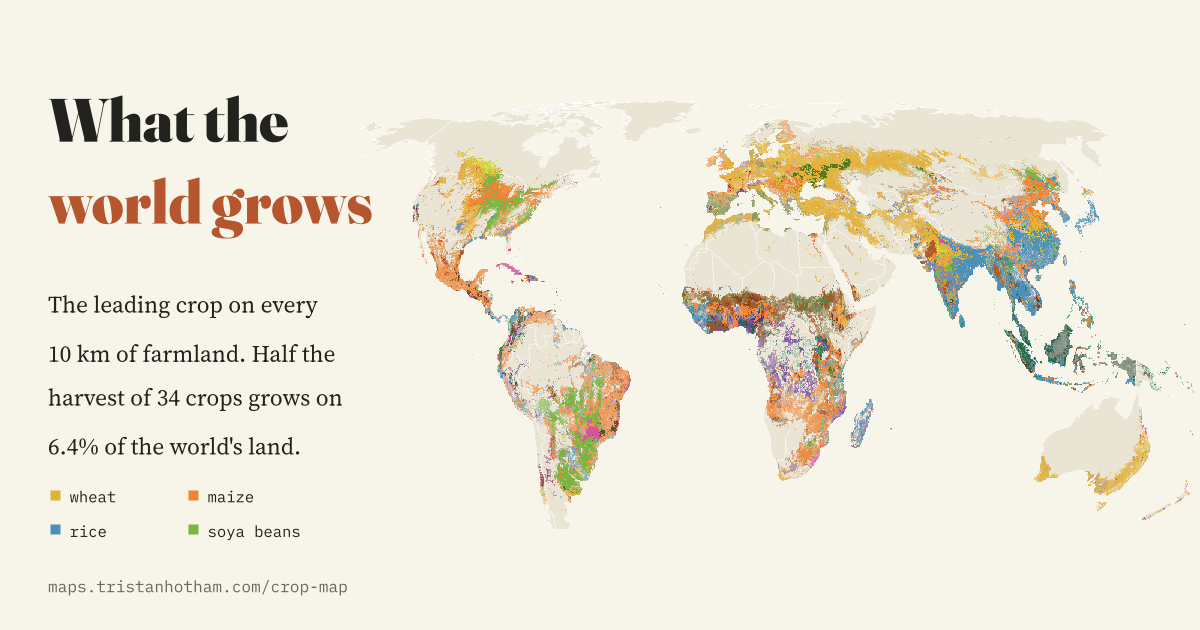 What the World Grows: preview of the interactive map