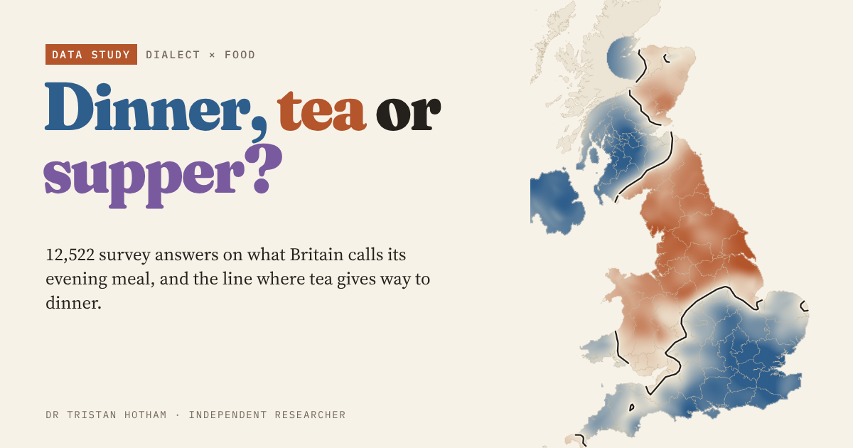 Dinner, Tea or Supper?: preview of the interactive map