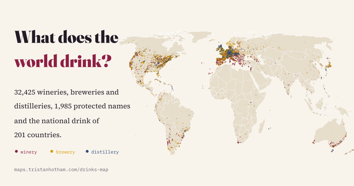 What Does the World Drink?: preview of the interactive map