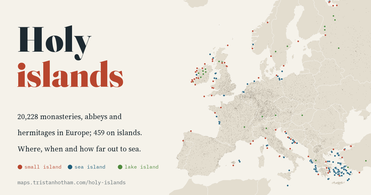 Holy Islands: preview of the interactive map