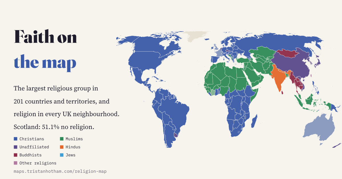 Faith on the Map: preview of the interactive map