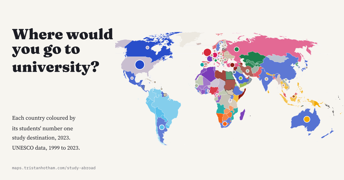 Where Would You Go to University?: preview of the interactive map